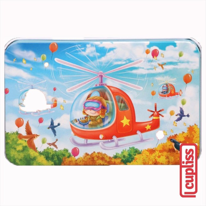 Jigsaw Puzzle Kayu 60 pcs Helikopter Mainan Edukasi Anak