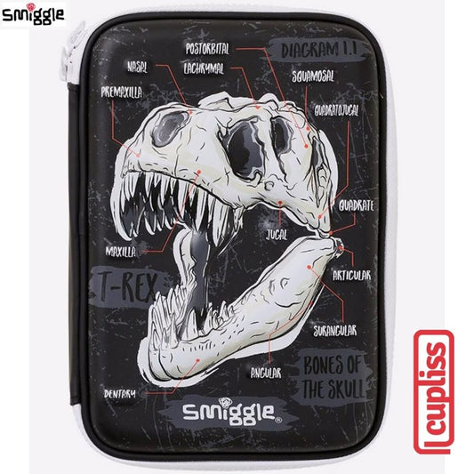 SMIGGLE Pencil Case 444194 Hardtop Oh Yeah Black Dino