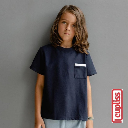 Kyds Basic Polo Shirt Navy Kaos Polo Anak