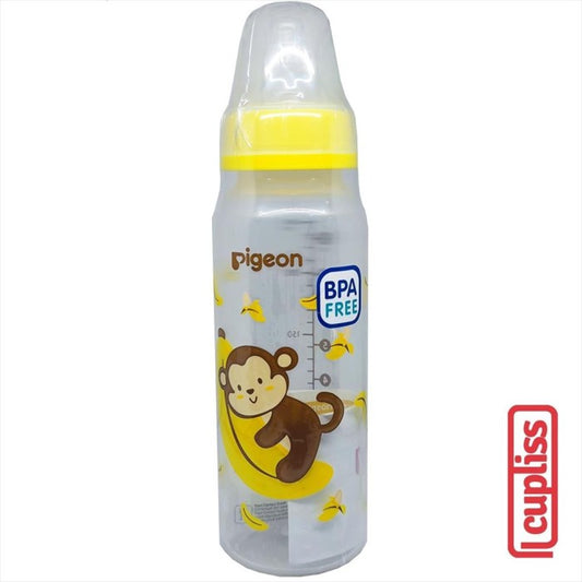 PIGEON Bottle PP RP Slim Neck Peristaltic 240 ml Li Yellow Botol Susu