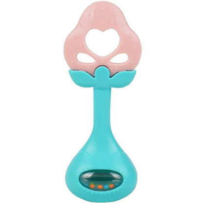 IQAngel Rattle Teether Toy Strawberry Mainan gigitan Bayi