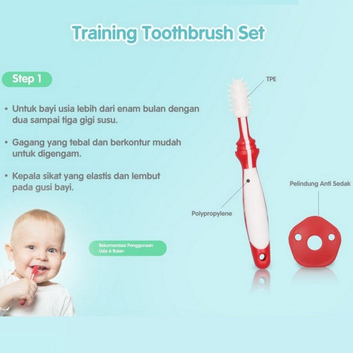 Reliable Training Toothbrush Sikat Gigi Bayi Complete 3 Step 7903