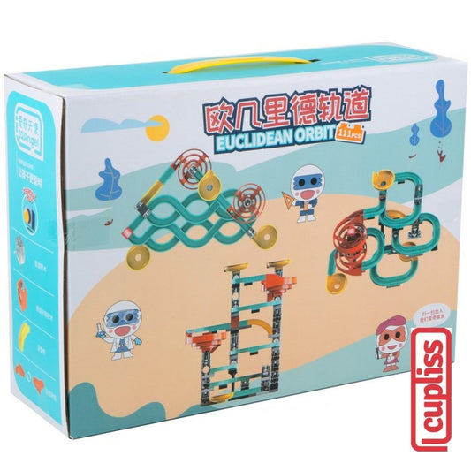 IQANGEL Creative Block & Marble Run Toys Euclidean Orbit IQ1020 Mainan Susun Balok IQ Angel