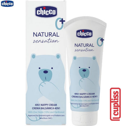CHICCO Natural Sensation 4in1 Nappy Cream 100ml Krim Popok Bayi 100 ml D3043
