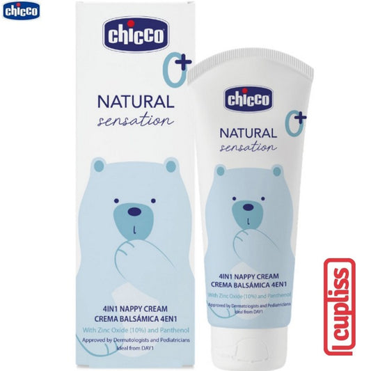 CHICCO Natural Sensation 4in1 Nappy Cream 100ml Krim Popok Bayi 100 ml D3043