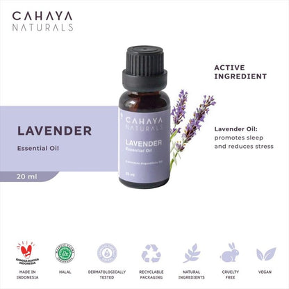 Cahaya Naturals Pure Lavender 20ml Essential Oil 20 ml