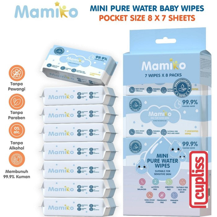 KUB x Mamiko 7s Pure Water Tisu Basah Wipe Pocket Size