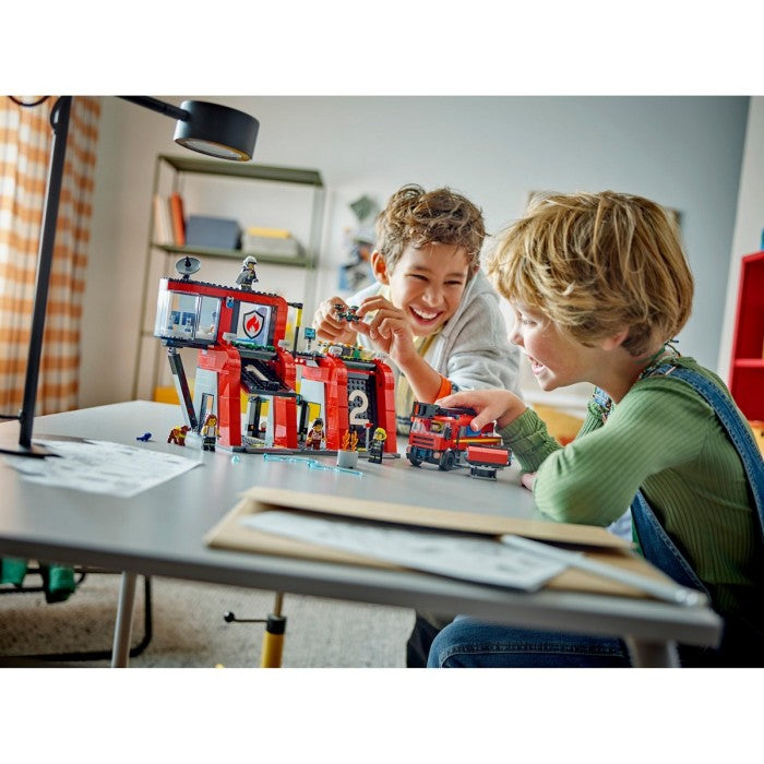 LEGO City 60414 Fire Station with Fire Truck