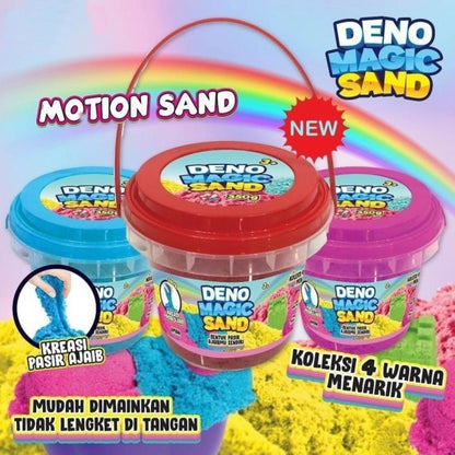 Deno Magic Sand 350g Kreasi Pasir Ajaib Mainan Anak DN7525
