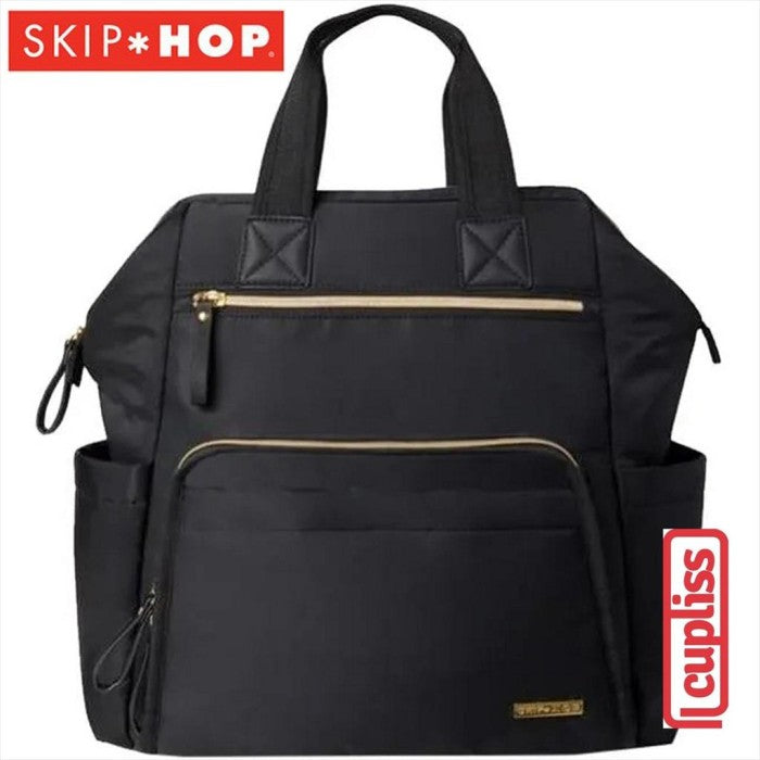Skip Hop Main Frame Wide Backpack Diaper Black Tas Popok Bayi