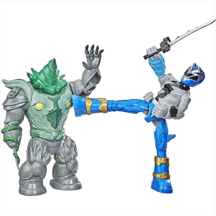 Hasbro Power Rangers F1603 Blue Ranger vs Shockhorn Dino Fury
