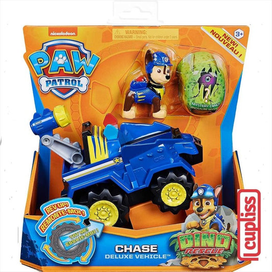 Paw Patrol Dino Rescue 6056930 Chase Deluxe Rev Up Vehicle 20124740
