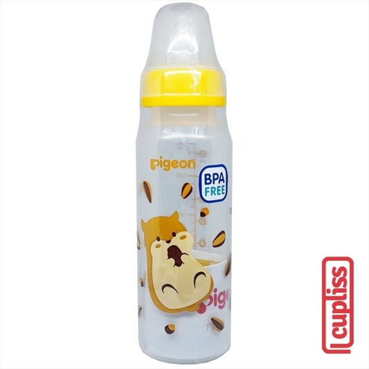 PIGEON Bottle PP RP Slim Neck Peristaltic 240 ml Yellow Botol Susu