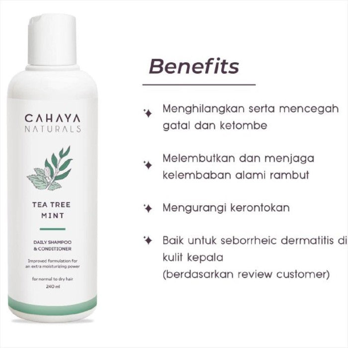 Cahaya Naturals Daily Shampoo and Conditioner 240ml 12060103 240 ml