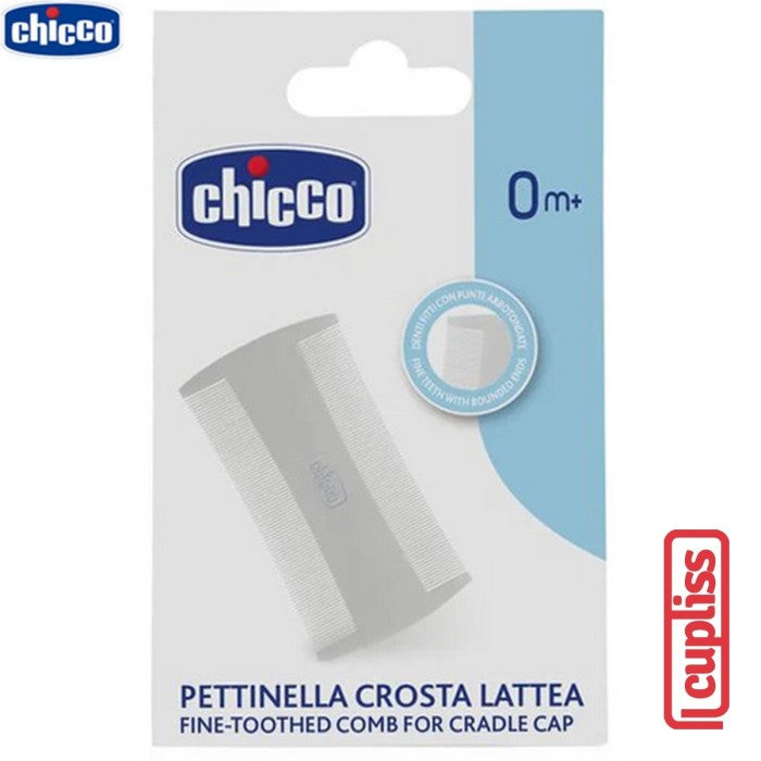CHICCO Weaning Fine Toothed Comb for Cradle Cap 0M+ Sisir Halus Bayi