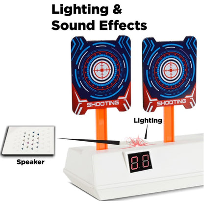 FAST Pioneer Electric Shooting Target BT350 Light Sound Papan Target Mainan