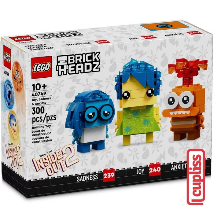 LEGO Brickheadz 40749 Joy Sadness and Anxiety