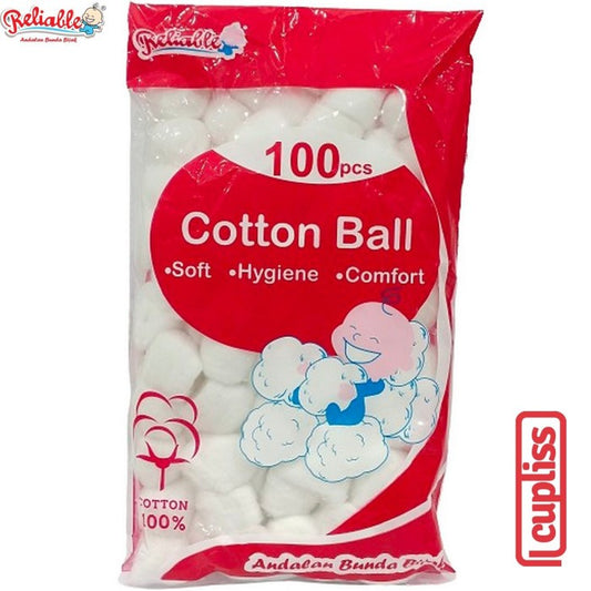 Reliable Cotton Ball 100pcs Bola Kapas 2300 Korek Kuping