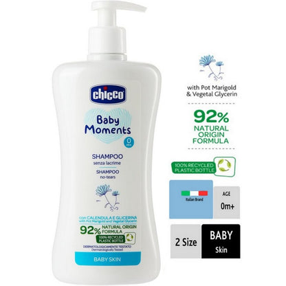 CHICCO Baby Moments Shampoo Baby Skin 500ml Shampo Bayi 500 ml G5676