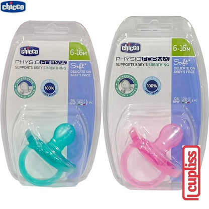 CHICCO Physio Soft Soother Silicone 6-16m Dot Botol Susu Bayi