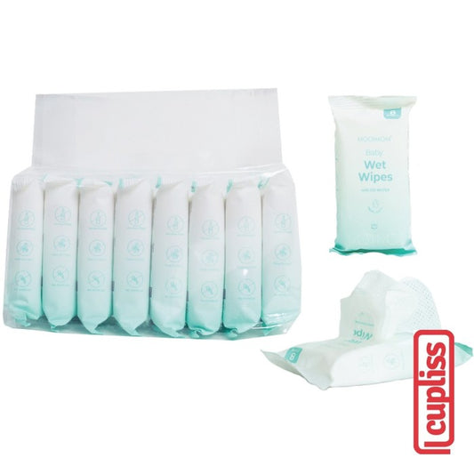 x8 MOOIMOM Baby Wet Wipes with EDI Water