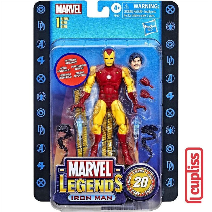 Hasbro Marvel Legends 20th F3463 Iron Man Yellow Omega Figure
