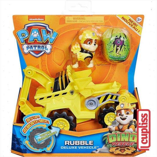 Paw Patrol Dino Rescue 6056930 Rubble Deluxe Rev Up Vehicle 20124742