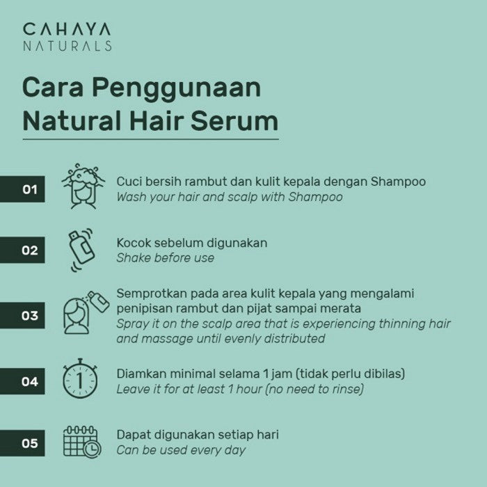 Cahaya Naturals Natural Hair Serum 65ml