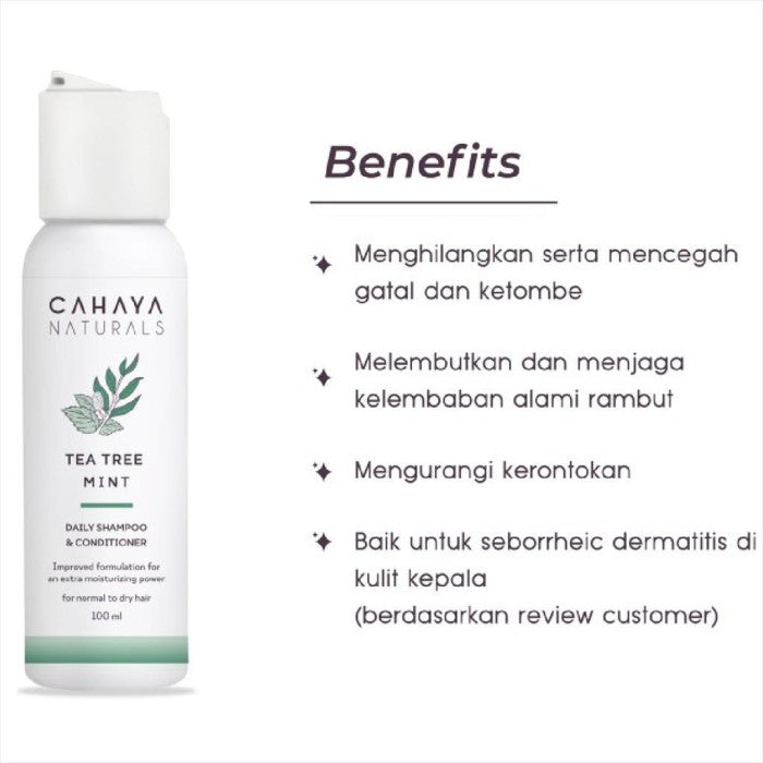 Cahaya Naturals Daily Shampoo and Conditioner 100ml 12060105 100 ml