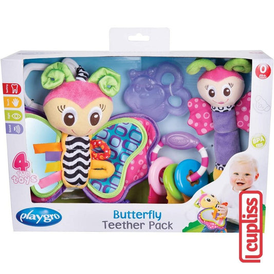 Playgro 183172 Butterfly Teether Pack Set