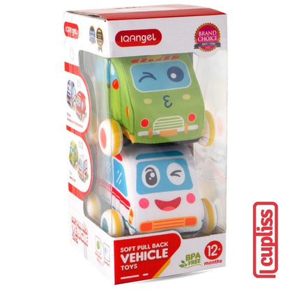 IQANGEL Soft Pull Back Vehicle Toys 2 Pcs IQ0203 Mainan Mobil Anak IQ Angel