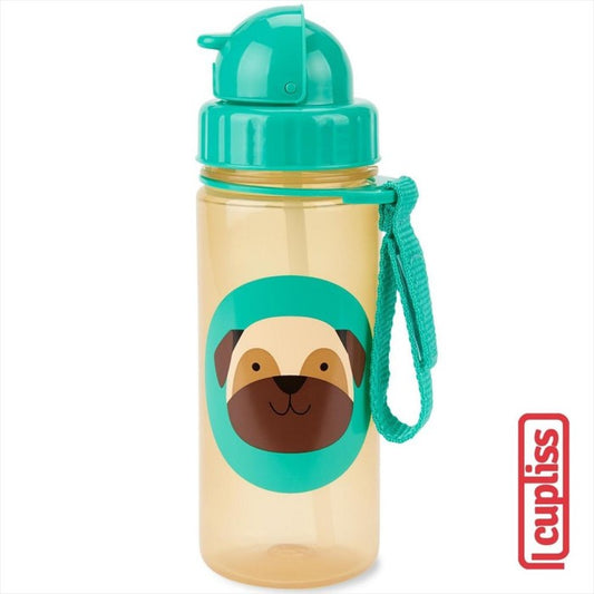 Skip Hop Zoo Flip Bottle 385 ml 567810 Pug Botol Minum Skiphop 13oz