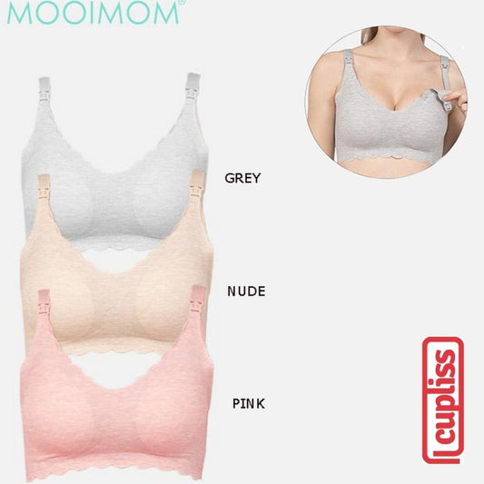 MOOIMOM Modal Seam-free Maternity & Nursing Bra - Bra Hamil & Menyusui