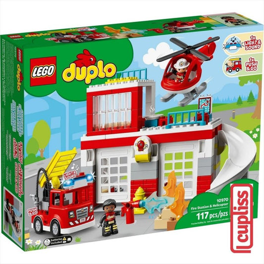 LEGO Duplo 10970 Fire Station and Helicopter