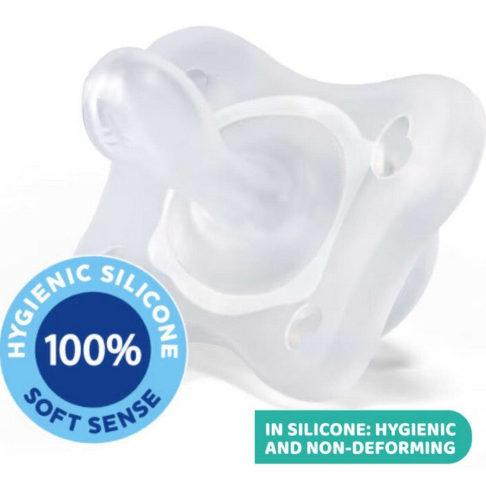 CHICCO Physio Soft Soother Silicone 0-2m Dot Botol Susu Bayi Newborn