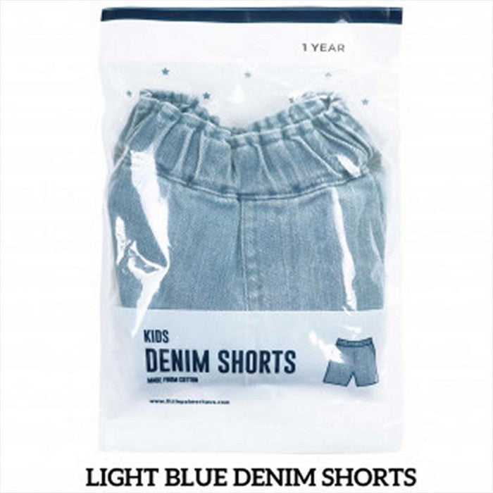 Light Blue Little Palmerhaus Shorts Denim Celana Anak
