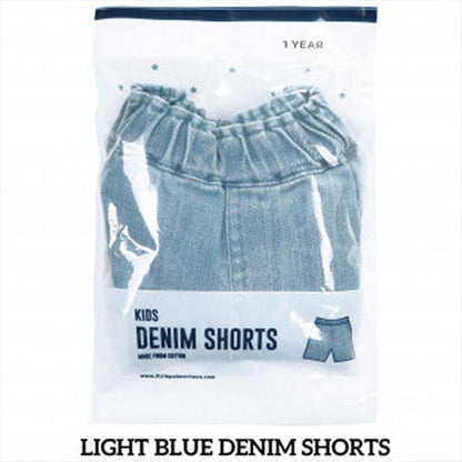 Light Blue Little Palmerhaus Shorts Denim Celana Anak