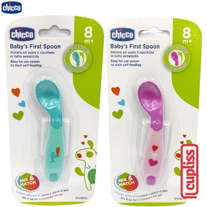 CHICCO Weaning First Spoon 8m+ Sendok Makan Bayi