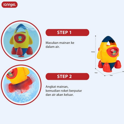 IQANGEL Rotate & Spray Water Toy IQ0277 Mainan Air Mancur Anak IQ Angel