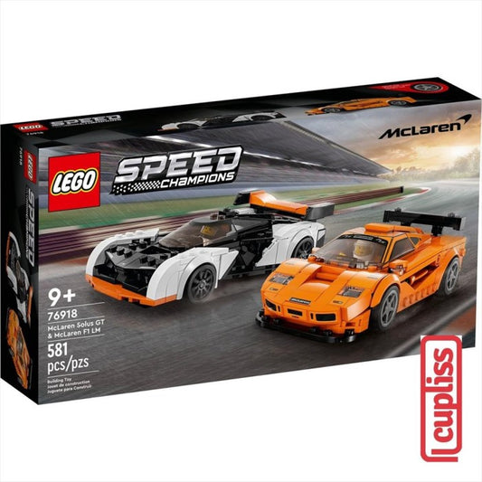 LEGO Speed Champions 76918 McLaren Solus GT and McLaren F1 LM