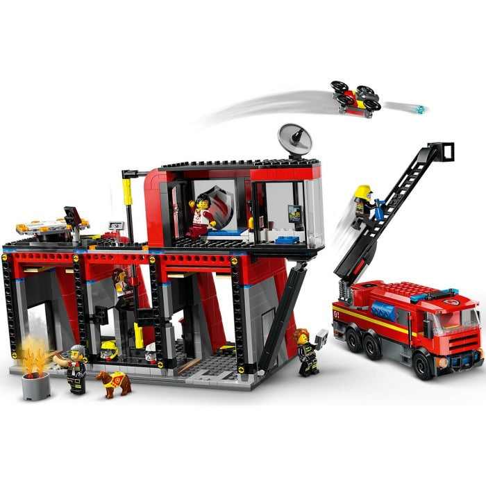 LEGO City 60414 Fire Station with Fire Truck