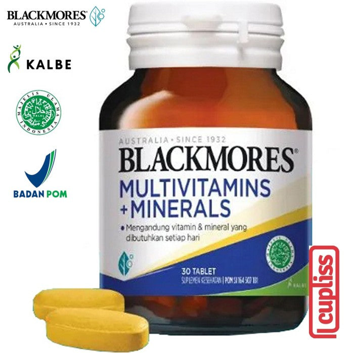 BLACKMORES Multivitamin Minerals - 30 caps BPOM Kalbe