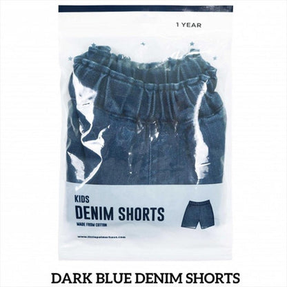 Dark Blue Little Palmerhaus Shorts Denim Celana Anak