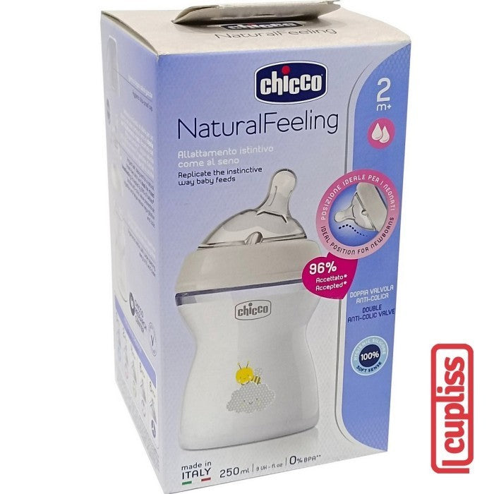 CHICCO Bottle Natural Feeling PP 2M+ 250 ml Botol Susu 250ml