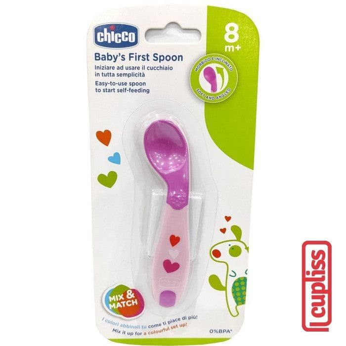 CHICCO Weaning First Spoon 8m+ Sendok Makan Bayi