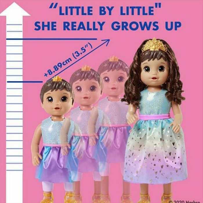 Baby Alive Princes Ellie Grows Up Boneka Tumbuh 3 in 1 Hasbro F5237