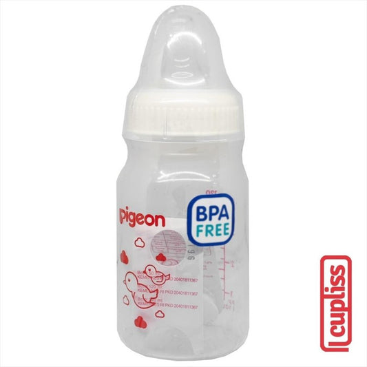 PIGEON Bottle PP RP Slim Neck Eko 120 ml White Cap Botol Susu 120ml