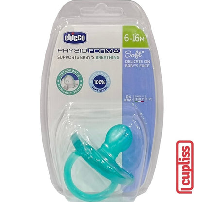 CHICCO Physio Soft Soother Silicone 6-16m Dot Botol Susu Bayi