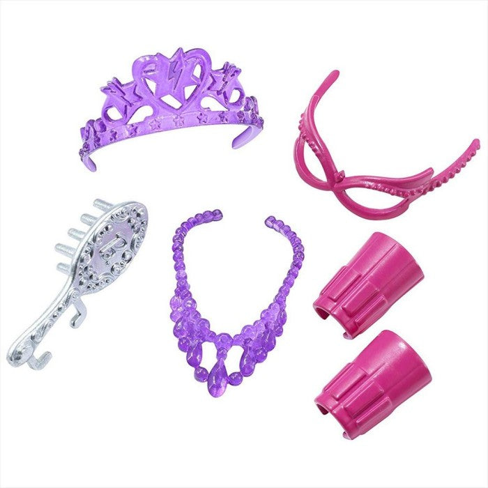 BARBIE CDY64 Vanity Set Doll Princess Power Superhero Boneka Anak