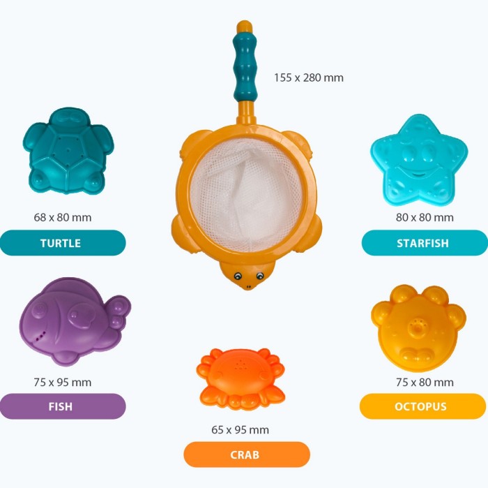 IQANGEL Sea Animal Water Toys IQ0229 Mainan Air Mandi Bayi IQ Angel